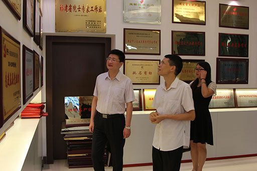 共青团福建省委副书记陈涛一行莅临虹润开展调研