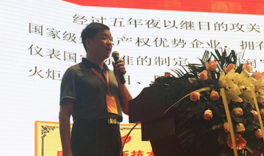 虹润公司董事长林善平在2017年仪器仪表产业发展峰会作专题报告