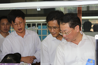 福建省纪委副书记、监察厅厅长陈善光一行视察虹润公司