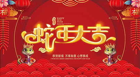 金蛇贺岁，新春快乐！